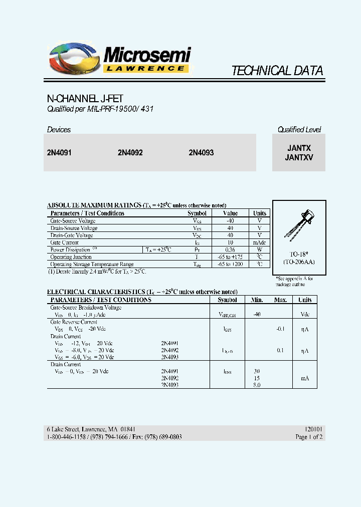 2N4092_180493.PDF Datasheet