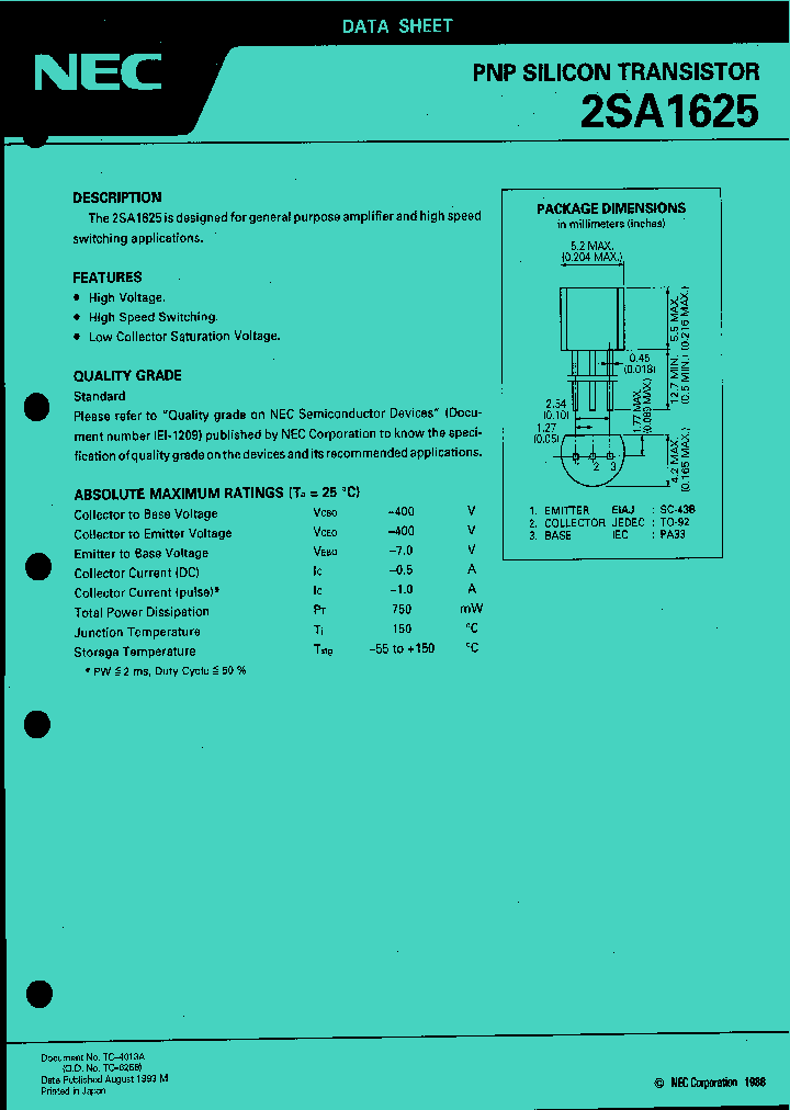 2SA1625_186101.PDF Datasheet