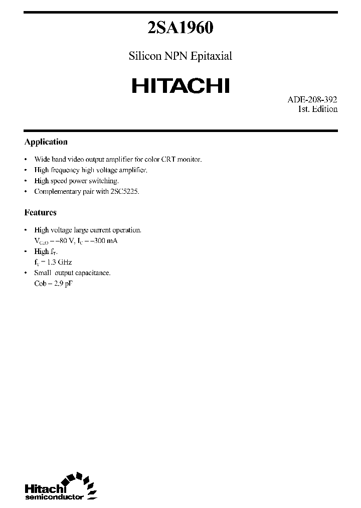 2SA1960_196349.PDF Datasheet