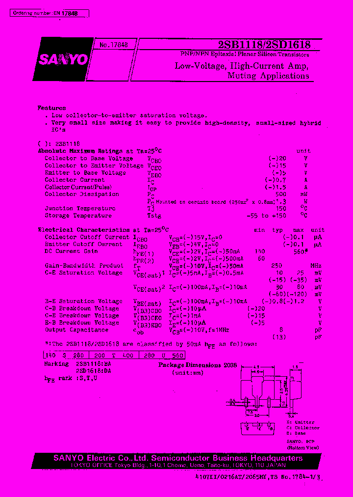 2SB1118_6735.PDF Datasheet