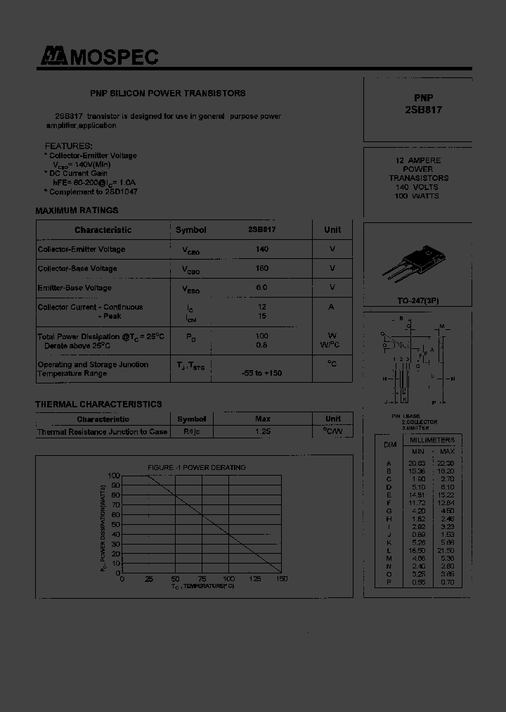 2SB817_6944.PDF Datasheet