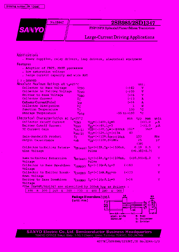 2SB985_7056.PDF Datasheet