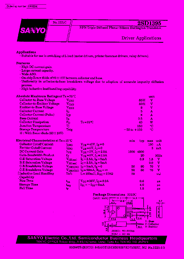 2SD1395_142932.PDF Datasheet