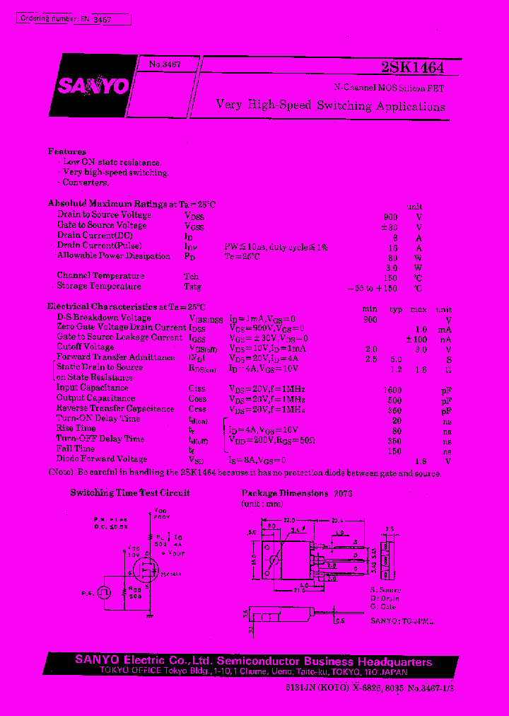 2SK1464_190800.PDF Datasheet