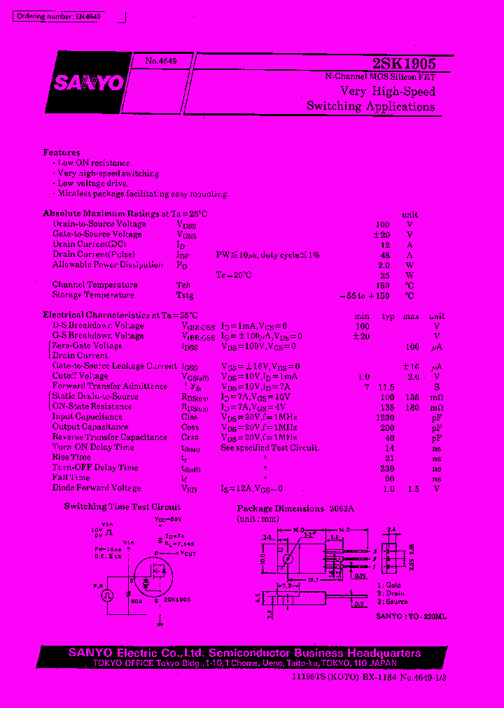 2SK1905_191739.PDF Datasheet