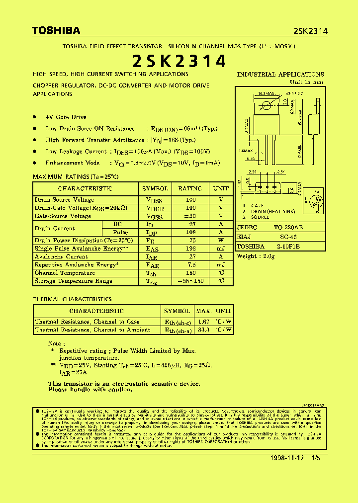 2SK2314_191375.PDF Datasheet
