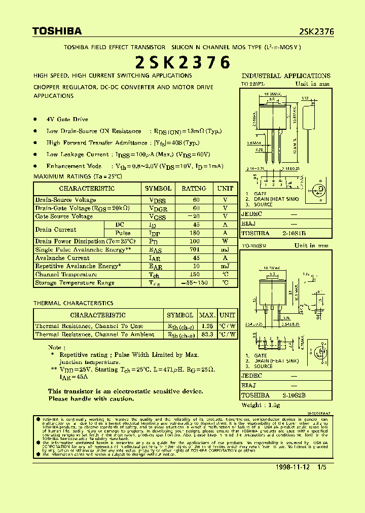 2SK2376_45227.PDF Datasheet