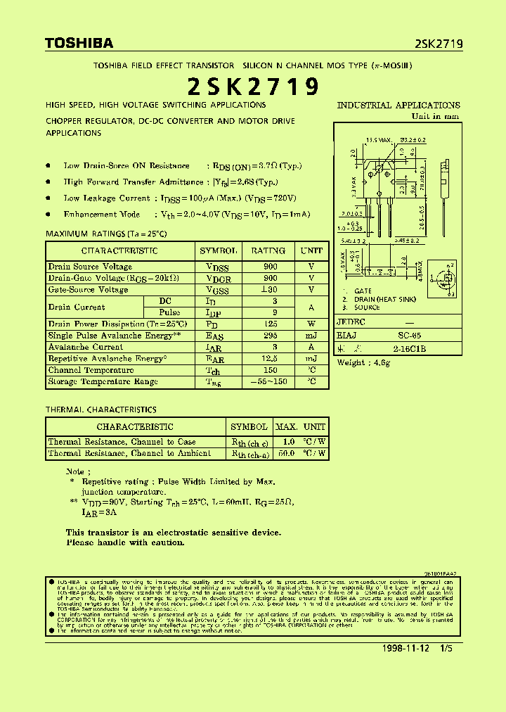 2SK2719_182695.PDF Datasheet