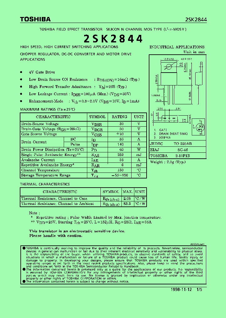 2SK2844_178252.PDF Datasheet