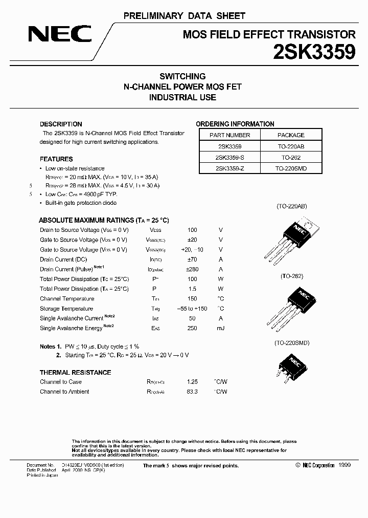 2SK3359_167663.PDF Datasheet