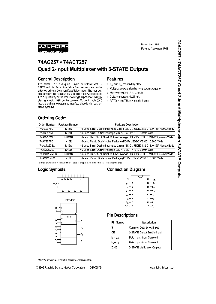 74ACT257MTC_17846.PDF Datasheet