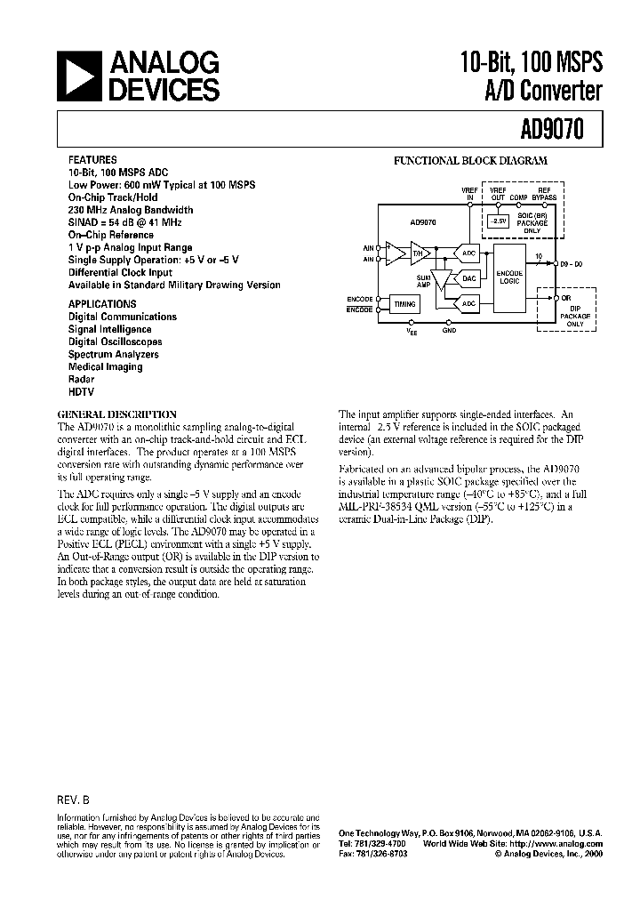 AD9070_117338.PDF Datasheet