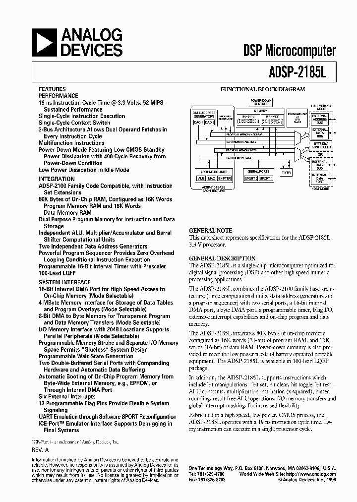 ADSP-2185LBST-115_77707.PDF Datasheet