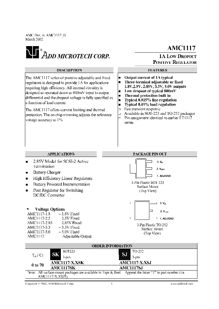 AMC1117_161297.PDF Datasheet