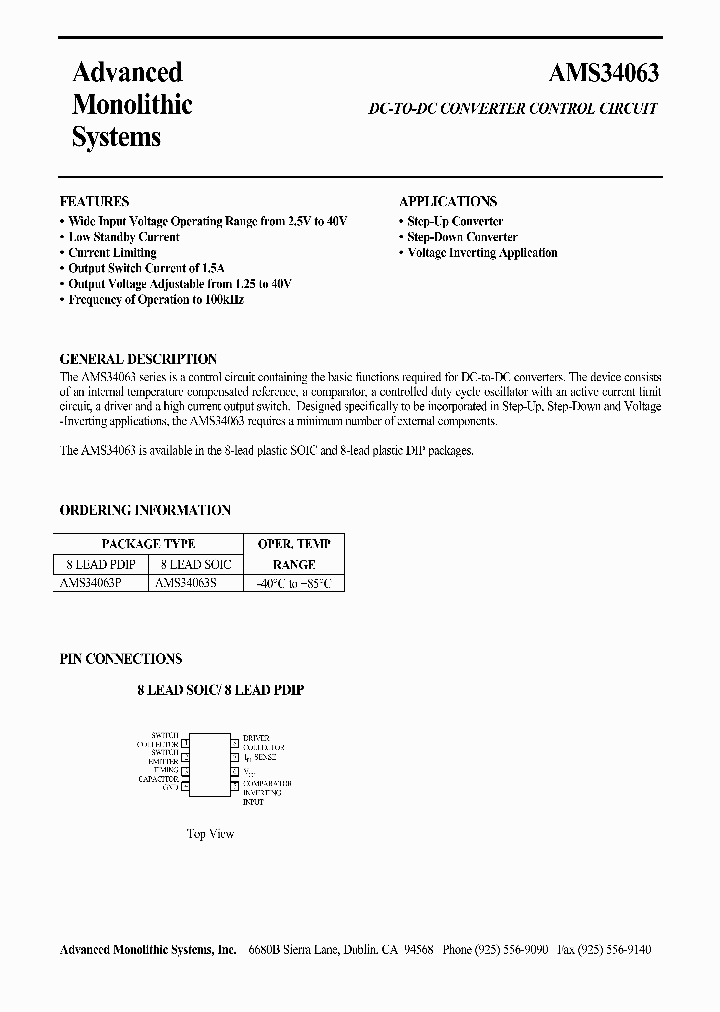 AMS34063_165008.PDF Datasheet