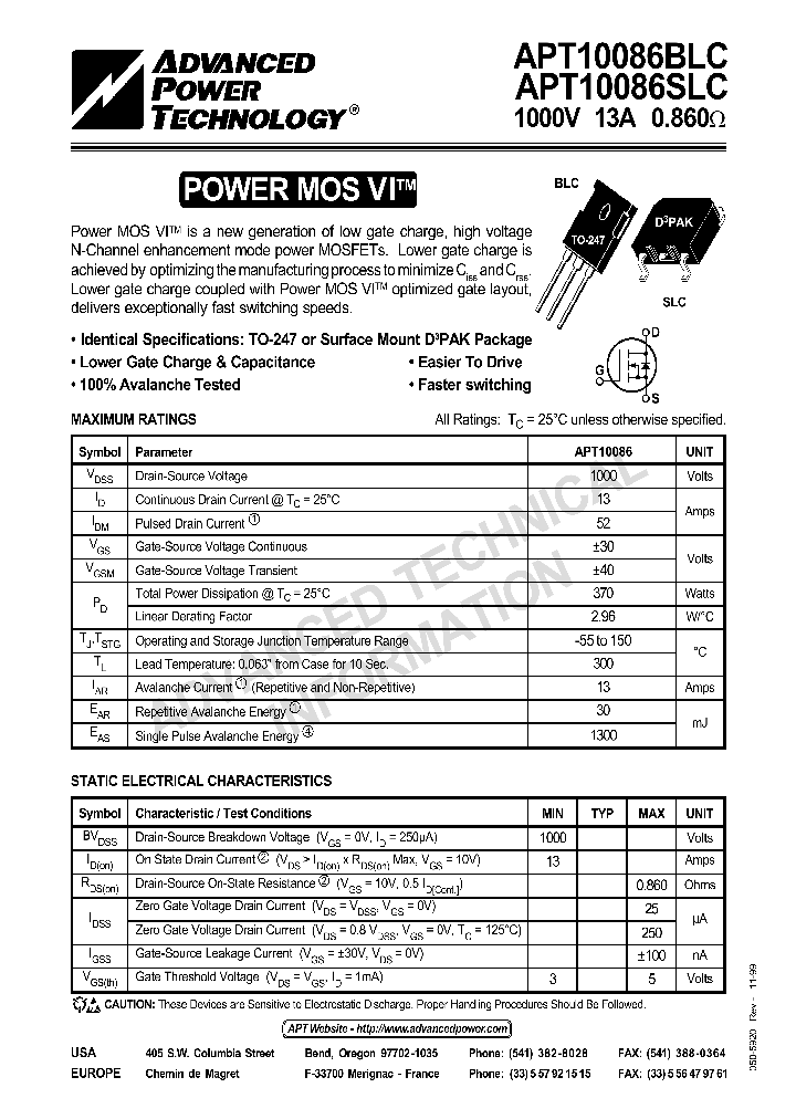 APT10086BLC_128268.PDF Datasheet