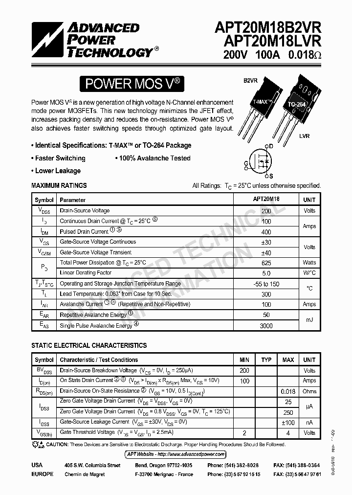 APT20M18LVR_167287.PDF Datasheet
