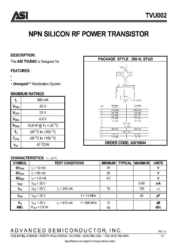 ASI10644_132703.PDF Datasheet