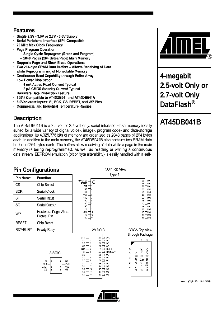 AT45DB041B_22138.PDF Datasheet