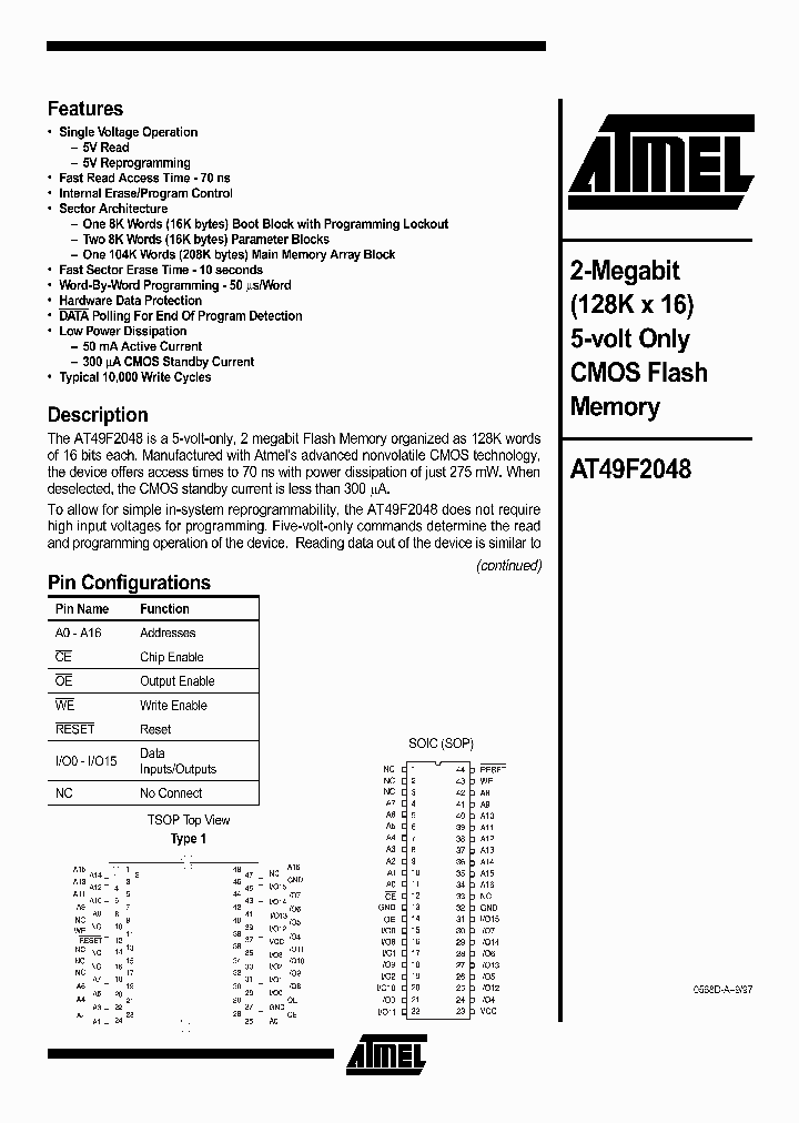 AT49F2048_149788.PDF Datasheet