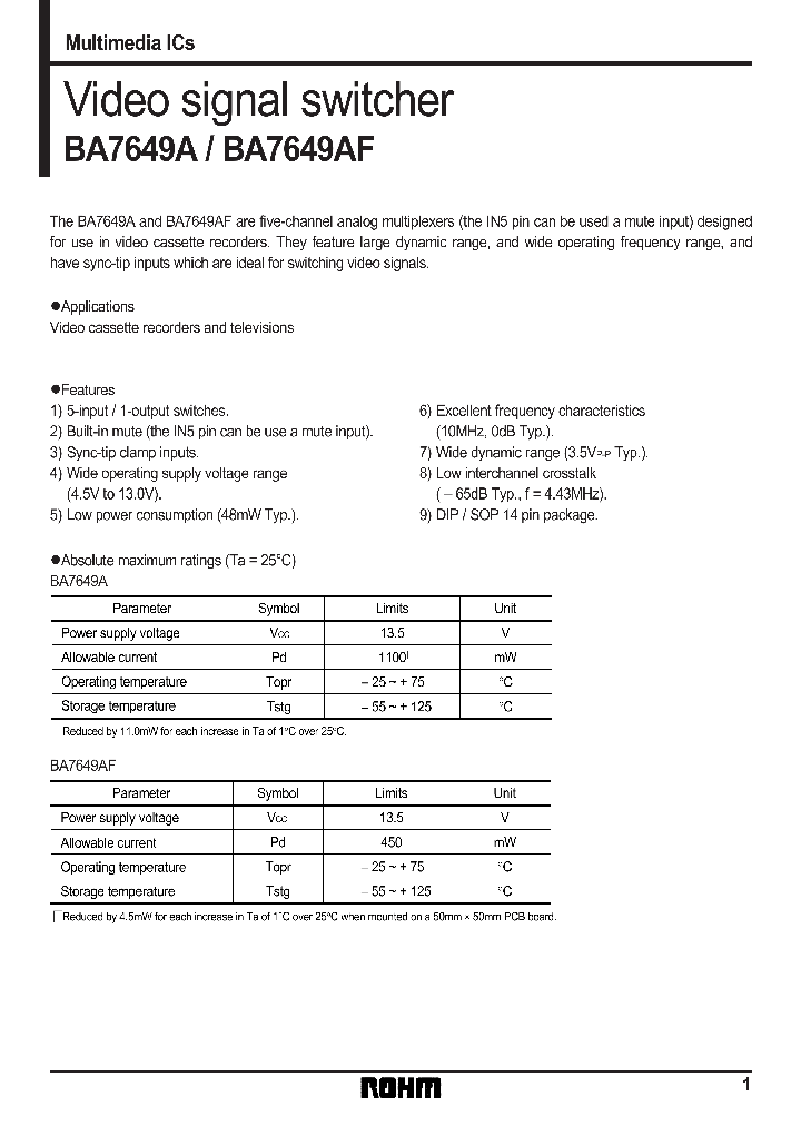 BA7649_178340.PDF Datasheet