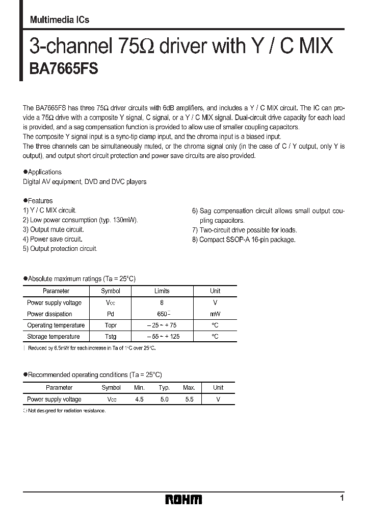 BA7665FS_122703.PDF Datasheet