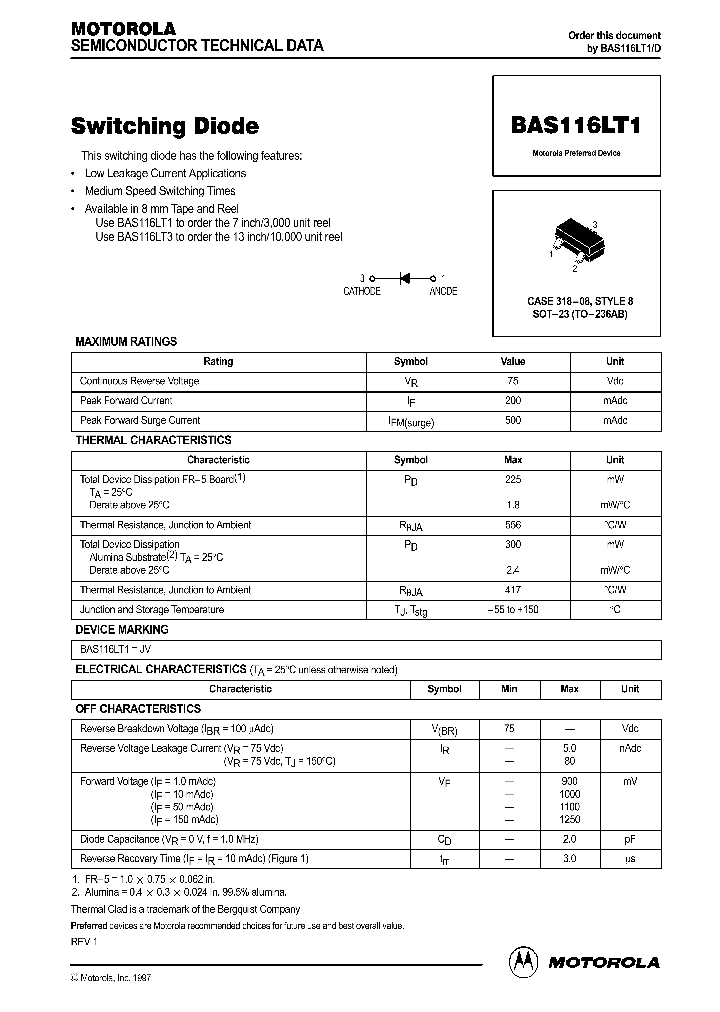 BAS116LT1_136758.PDF Datasheet