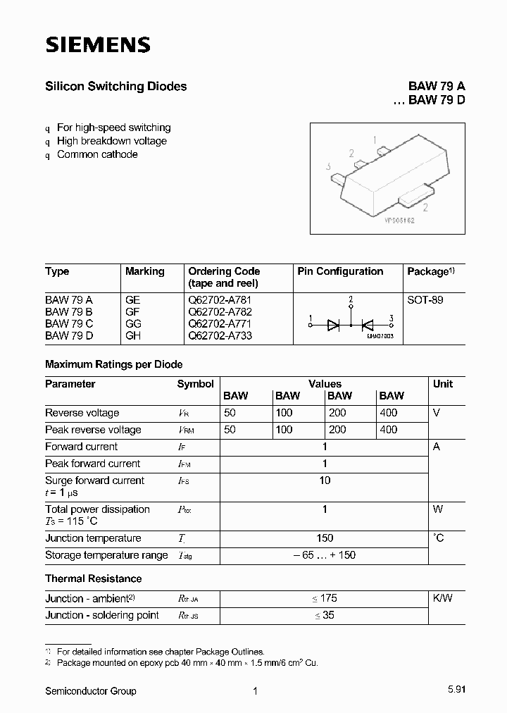 BAW79B_52629.PDF Datasheet