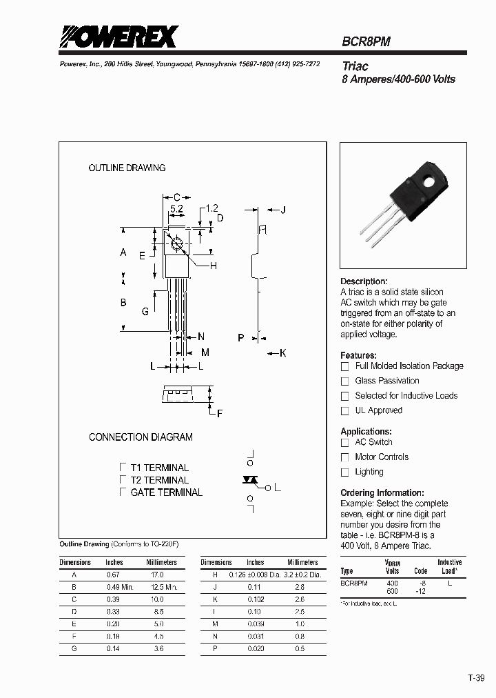 BCR8PM-12_192675.PDF Datasheet