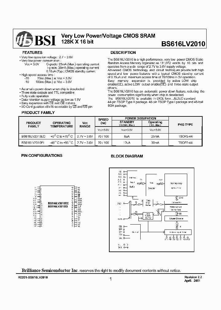 BS616LV2010_22570.PDF Datasheet