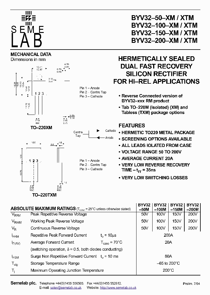 BYV32-100-XM_57932.PDF Datasheet