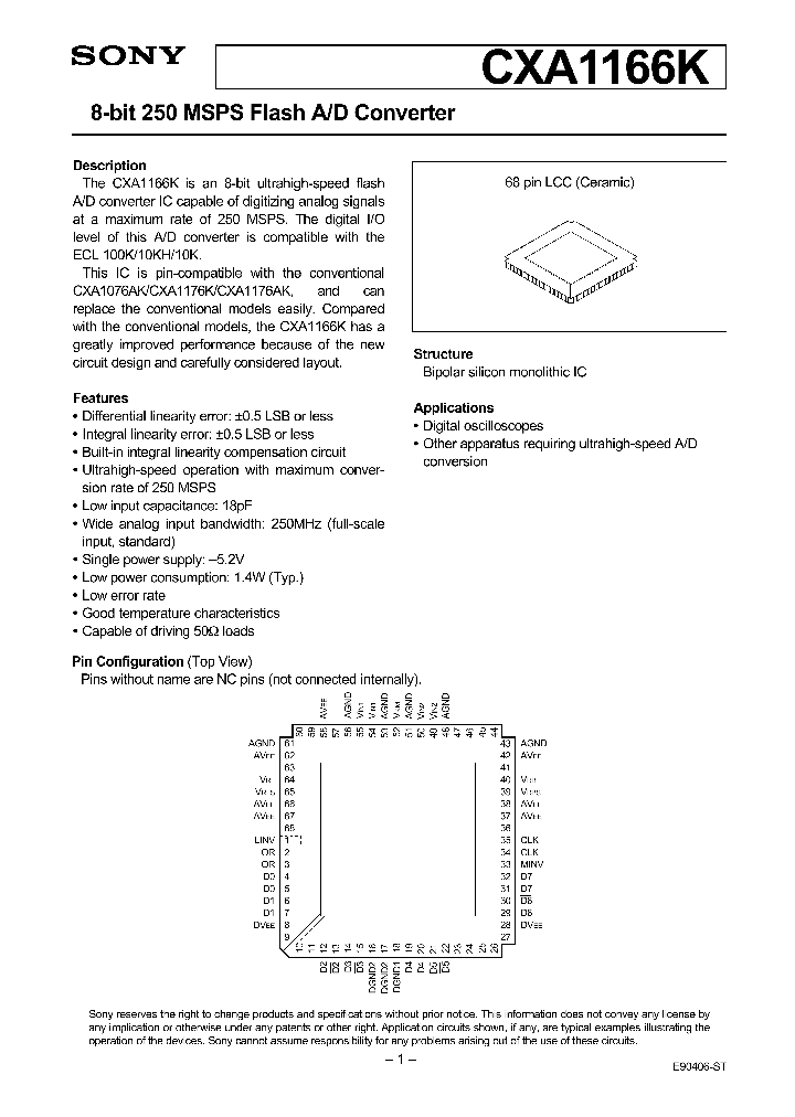 CXA1166_183230.PDF Datasheet