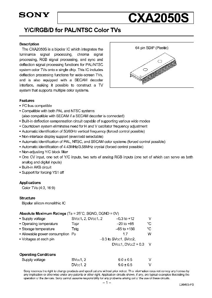 CXA2050_140931.PDF Datasheet