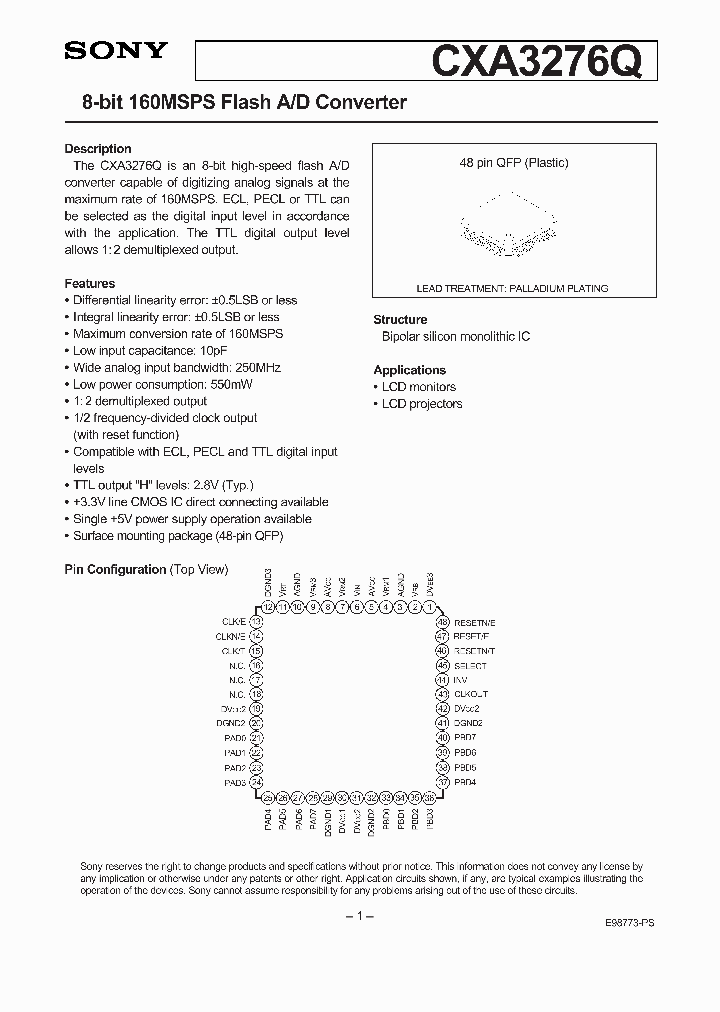 CXA3276Q_100443.PDF Datasheet