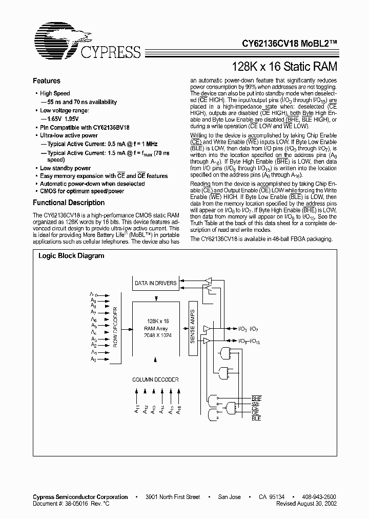 CY62136CV18_44735.PDF Datasheet