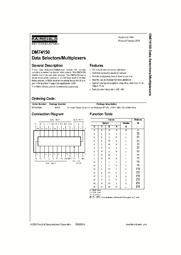 DM74150_157460.PDF Datasheet