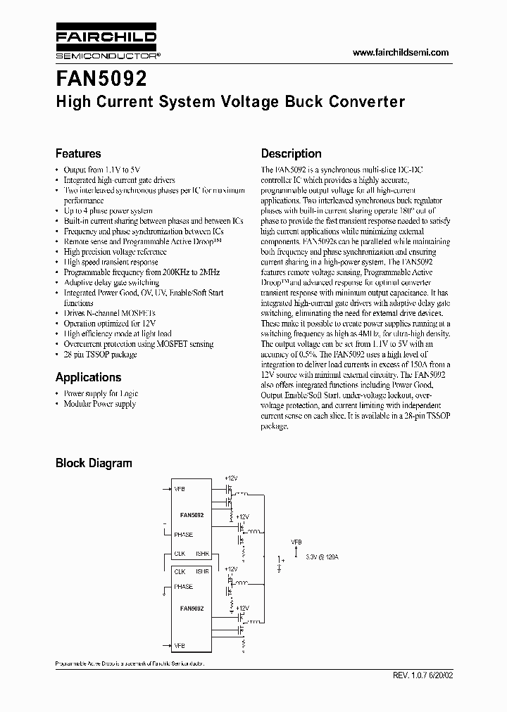 FAN5092_129349.PDF Datasheet