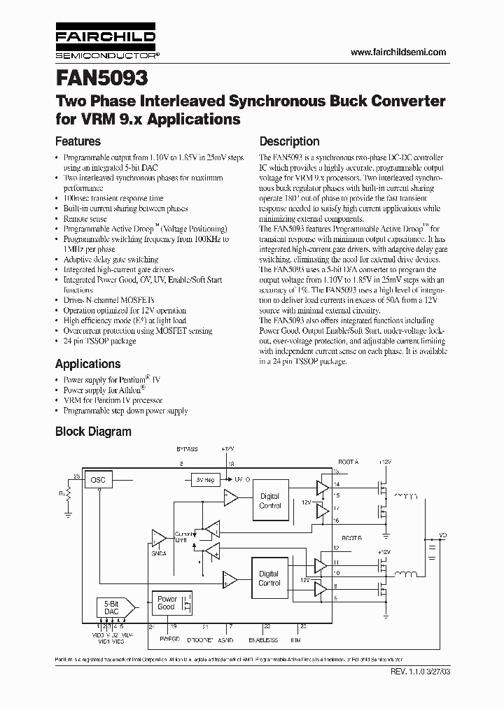 FAN5093_129350.PDF Datasheet