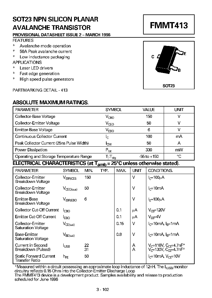 FMMT413_41873.PDF Datasheet