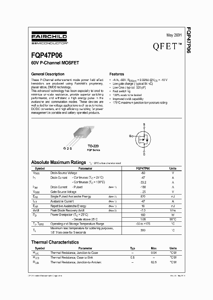 FQP47P06_195009.PDF Datasheet