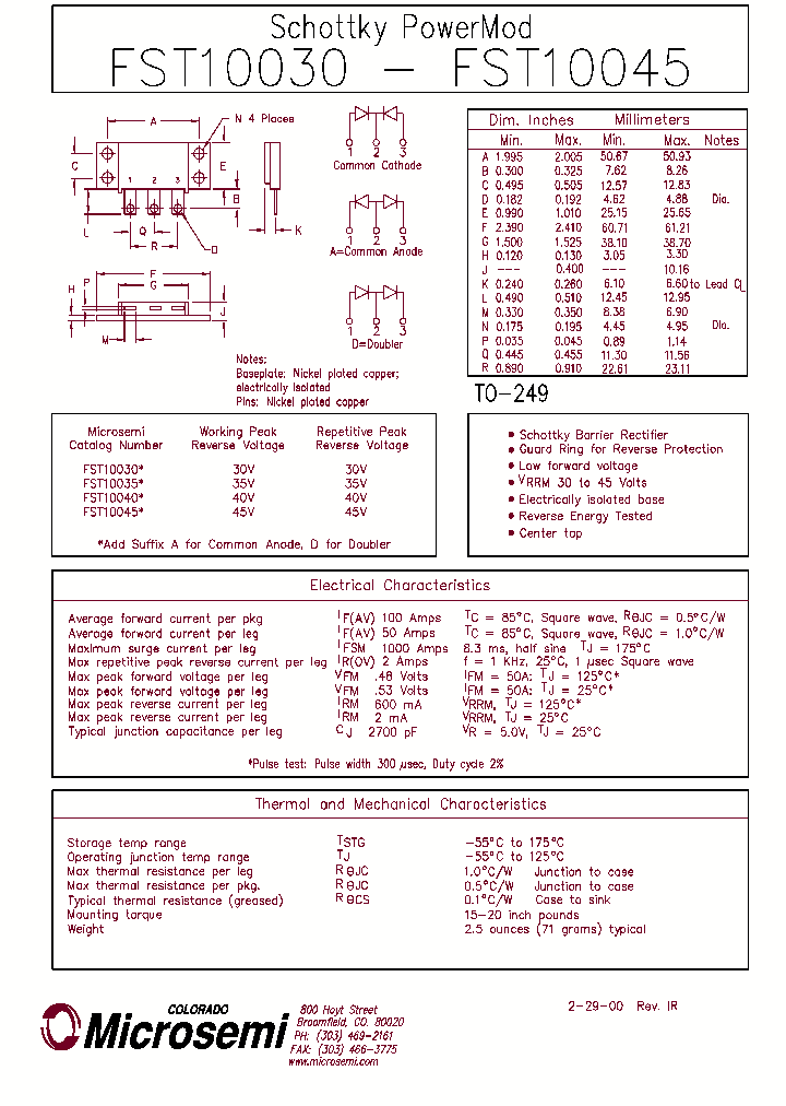 FST10030_134889.PDF Datasheet