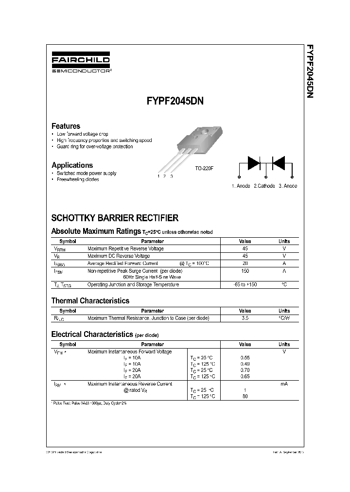 FYPF2045DN_11207.PDF Datasheet