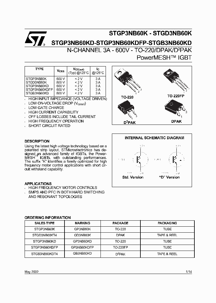 STGB3NB60KD_77052.PDF Datasheet