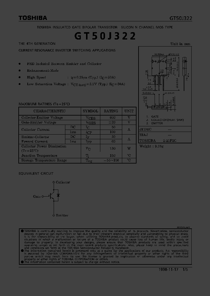 GT50J322_157109.PDF Datasheet