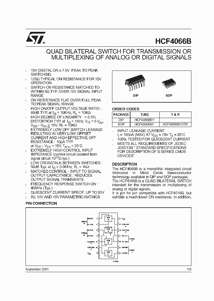 HCF4066_81166.PDF Datasheet