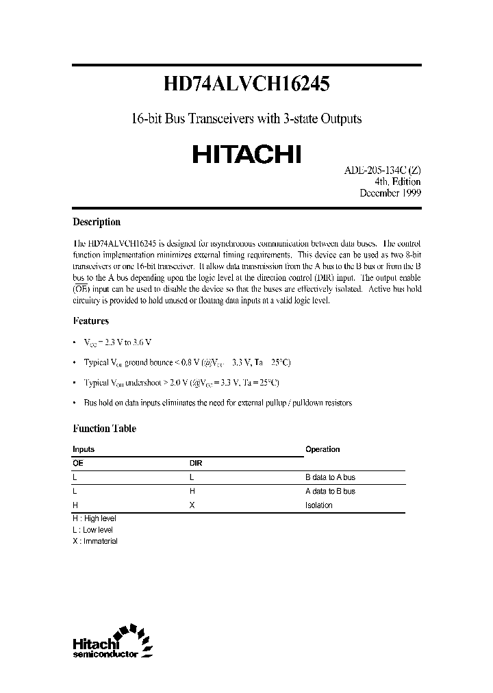 HD74ALVCH16245_25067.PDF Datasheet