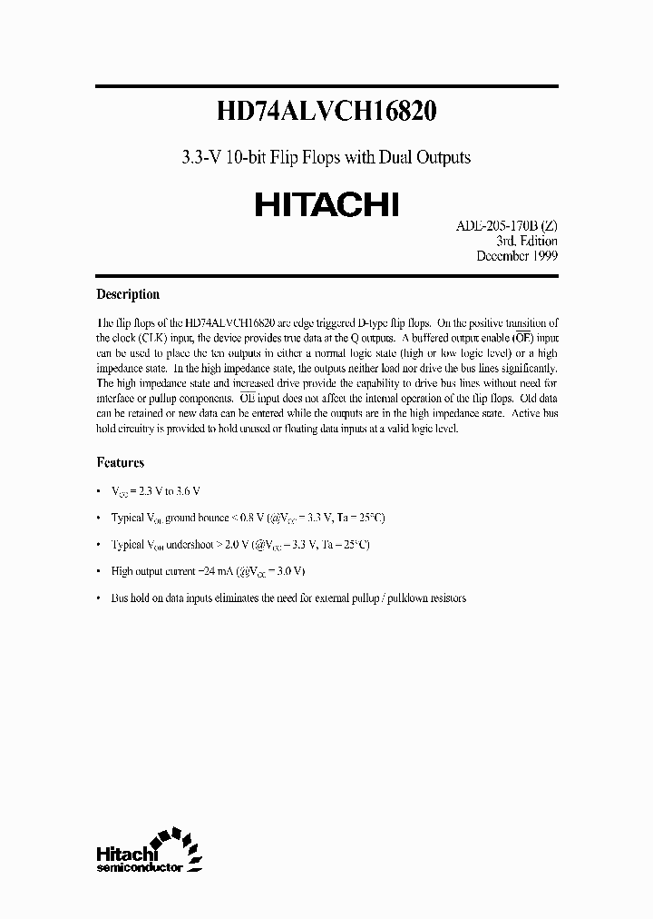 HD74ALVCH16820_25090.PDF Datasheet