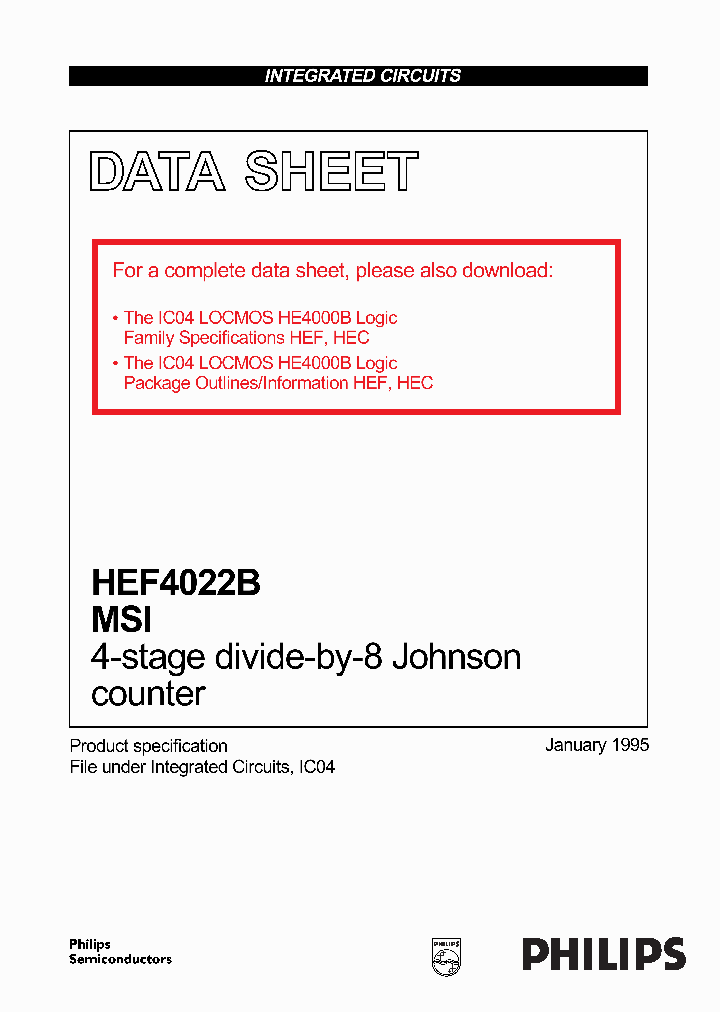 HEF4022B_102844.PDF Datasheet