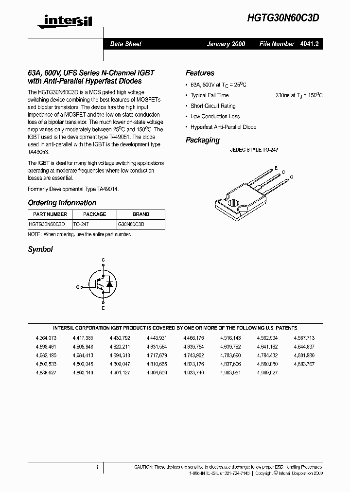 HGTG30N60C3D_147707.PDF Datasheet