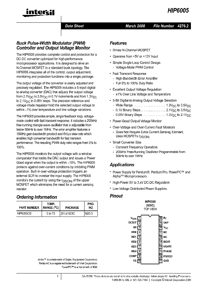 HIP6005_119991.PDF Datasheet